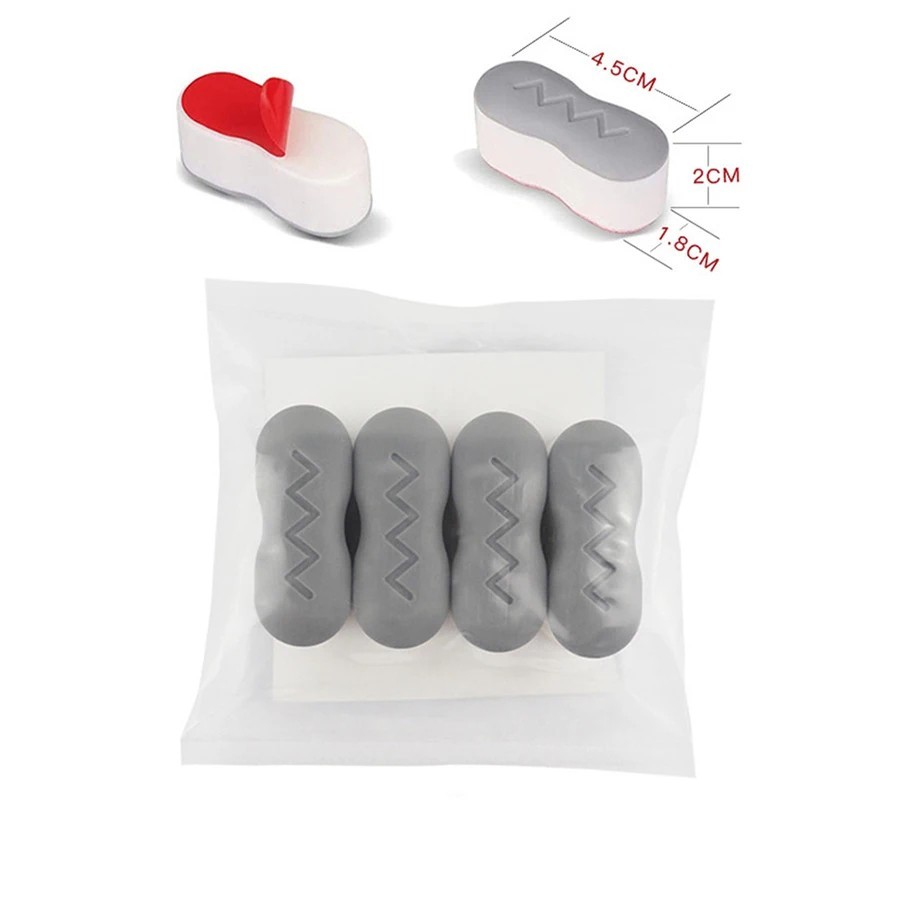 4pcs adhesive seat bumpers Universal Toilet Seat Bumpers Strong Household