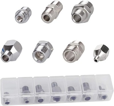  Airbrush Adapter 7PCS Schlauchadaptersatz Airbrush Gewinde Stecker for Connect 