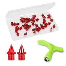 Carbon Steel Track Spikes, 48 Pcs 1/4 Inch Lighter Weight Spikes for Track, 0...