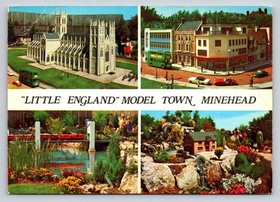 Little England Model Town Minehead Postcard John Hinde Vintage Chrome