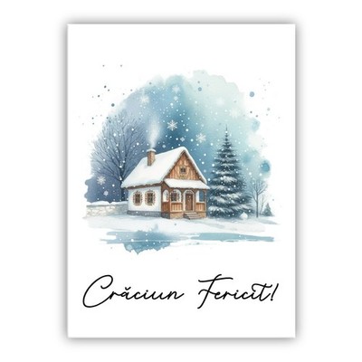 Craciun Fericit. Rumänische Weihnachtskarte. La Multi Ani! Crăciun Fericit!