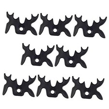 8 Pack Plastic Moosehead Pool Billiard Cue Bridge Head Black