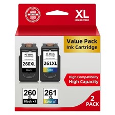 PG-260XL CL-261XL Ink Cartridges for Canon Pixma TS6420a TR7020 TR7022a Printer
