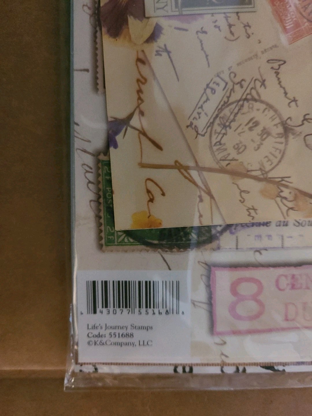 K & Company Scrapbook Album 12x12 & Life's Journey Stamps Lot 