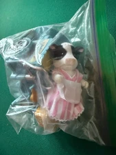 Calico Critters Black and White Cow with Ice Cream Cart - No box, US Seller.