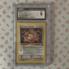 Team Rocket's Meowth Black Star Promo 18 Holo Pokemon League CGC 9