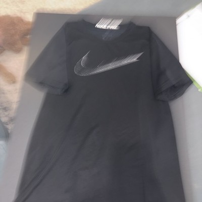 Womens XL Nike Pro Dri Fit Tee Shirt Top Black Stay Cool NWT Short Sleeve Wickin