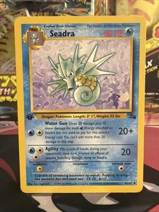 1995 seadra pokemon card value - PreRelease Promo #9/132 Colorless Water Gun (20+) Does 20 damage plus 10 more damage for each Water Energy attached to Seadra but not used to pay for this attacks Energy cost Vintage Uncommon - 1st Edition