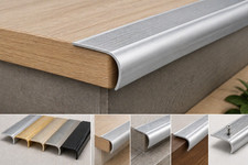 Aluminium Anti Slip Stair Nosing Bullnose Edge Heavy Duty Trim Step Edging