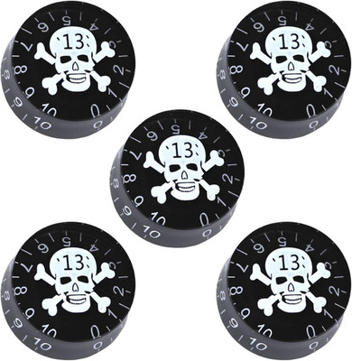 5Pack Skull Head Guitar Speed Control Knobs Tone Volume Buttons Compatible with