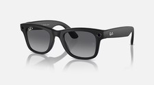 Image of RAY BAN META WAYFARER GEN 1 SMART GLASSES MATTE BLACK POLAR GRADIENT GRAPHITE 50