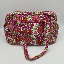 Vera Bradley Pink  Lilli Bell  Retired Diaper Bag With Changing Pad