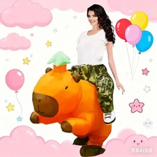 Capybara inflatable Costume Inflatable Capibala Riding Suit Halloween Cosplay