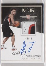 2018-19 Panini Noir Rookie Color 48/99 Gary Trent Jr #374 Patch Auto tq1