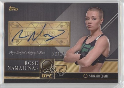 2016 Topps UFC Top of the Class Auto Silver /25 Rose Namajunas #TCA-RN