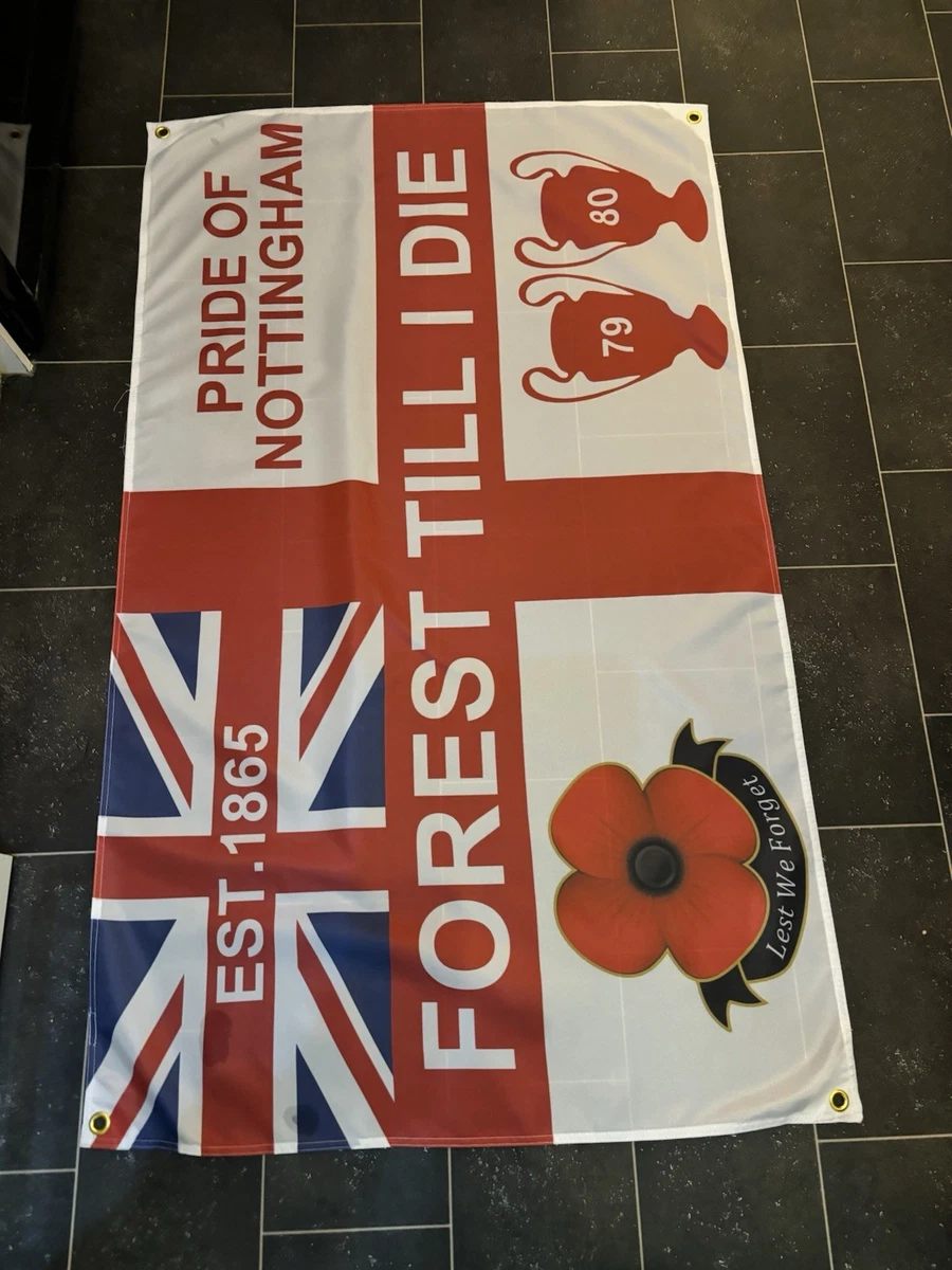Fanion Vintage Nottingham Forest - Banderín De Foot Anglais