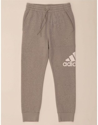 ADIDAS Mens Graphic Tracksuit Trousers Joggers Medium Grey Cotton CG04