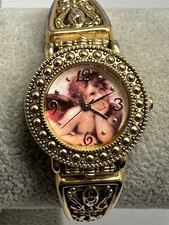 SII F67611-7 Ladies Cherub Watch New Battery 26MM 6.5" Stretch Band H37