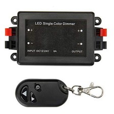 DC 12V 24V LED Light Dimmer 8A RF 433Mhz Wireless Remote Brightness Controller