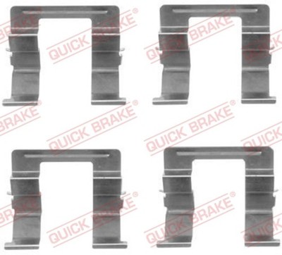 QUICK BRAKE Zubehörsatz Scheibenbremsbelag 109-1605 für GG MAZDA Station Wagon