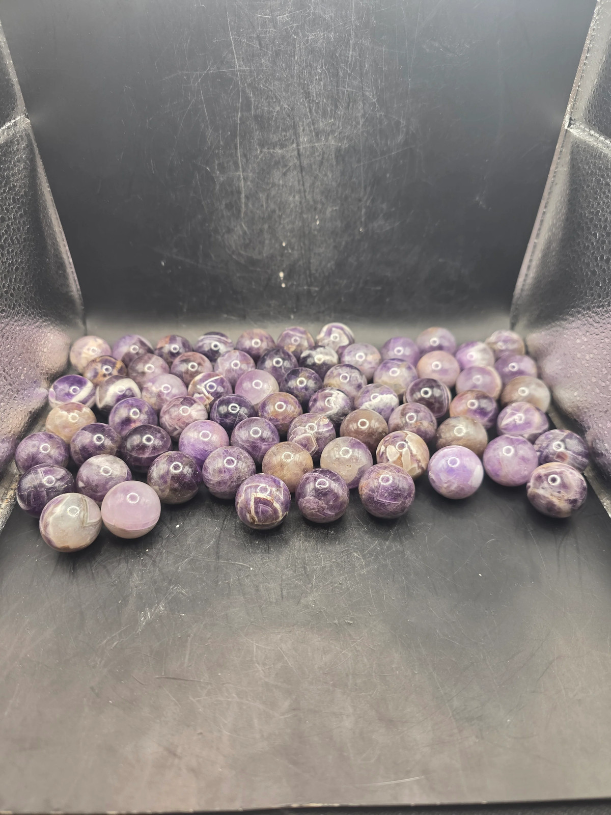 Mini 22mm, .8 inch dream amethyst sphere!