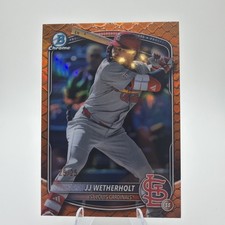 2025 Bowman Chrome -  JJ Wetherholt #BCP-241 Orange Reptilian Refractor /25 (RC)