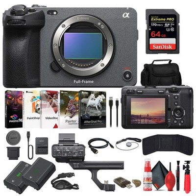 Sony FX3A Full-Frame Cinema Camera + 64GB Card + Battery Bundle