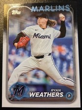 2024 Topps Update Series Baseball Ryan Weathers #US103 Miami Marlins