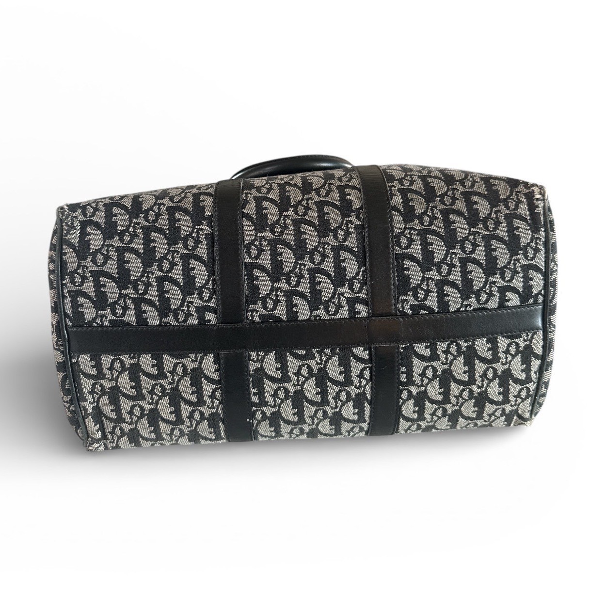 Christian Dior Vintage Black Trotter Boston Bag thumbnail 7