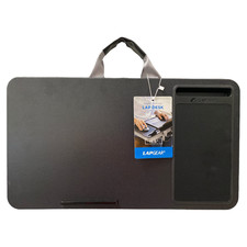 LAPGEAR Home Office Lap Desk with Laptop Storage, Grey