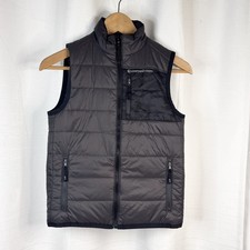 Vineyard Vines Boys Reversible Full Zip Puffer Vest Black Primaloft Sz M 12-14