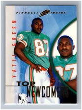 1997 Pinnacle Inside Yatil Green RC #125 Top Newcomers Rookie Card NFL Miami. rookie card picture