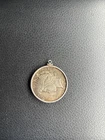 1922 Silver Peace Dollar w/coin bezel