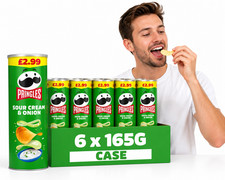 Pringles Sour Cream & Onion 6 x 165g £17.95 - Long expiry - UK Stock