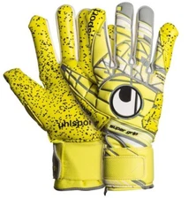 Uhlsport Supergrip HN negative cut Soccer Goalkeeper GK Gloves Mens 10.5 Yellow