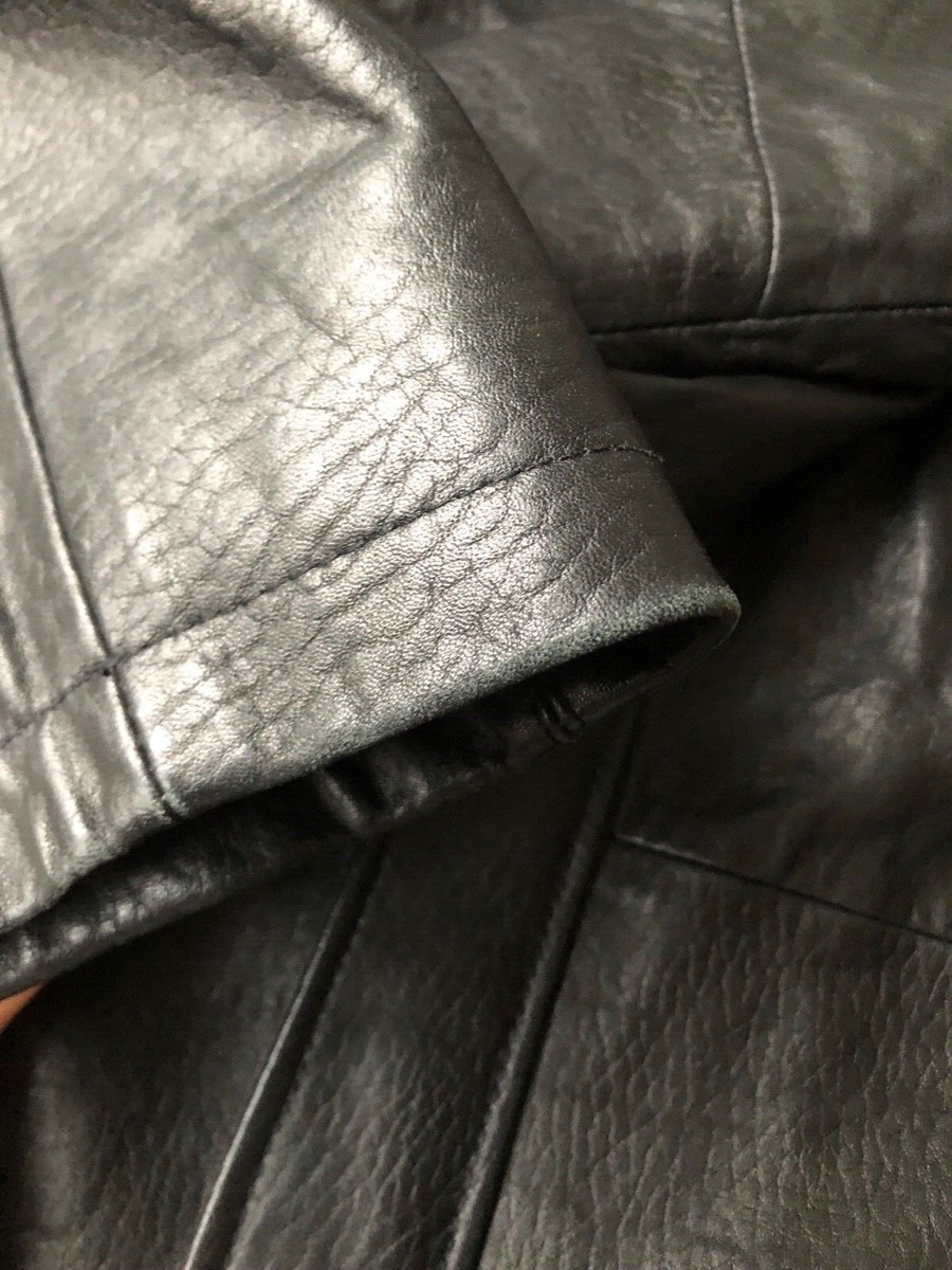 Caban En Cuir De Renne Véritable Brandt - Taille 52 - Fabriqué En Finlande - Neuf Sans étiquettes