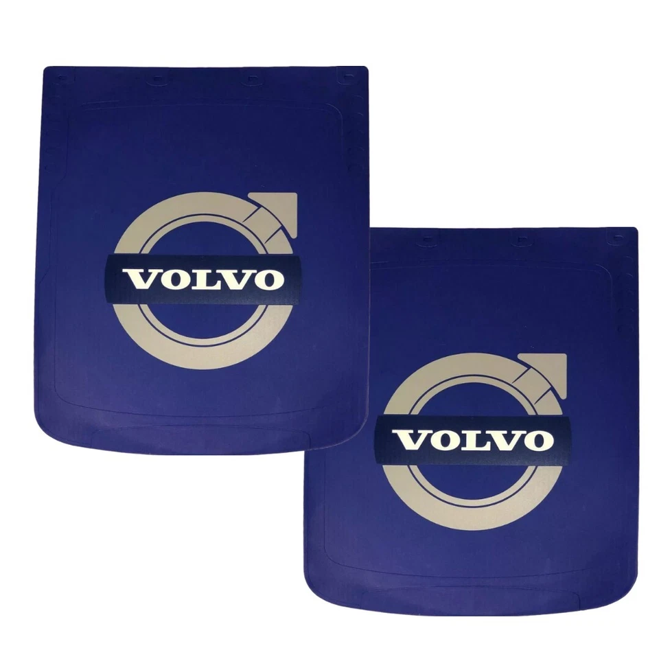 Juego de 2 guardabarros Volvo 24"x 30" - protectores contra salpicaduras de polietileno azul de alta resistencia para camión Foto 2 de 3