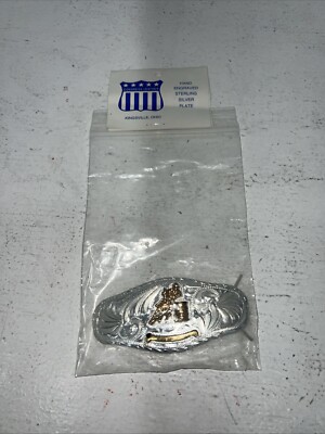 New Women s Congress Leather Silver Gold Barrel Racer Hair Clip. 93306 A-125