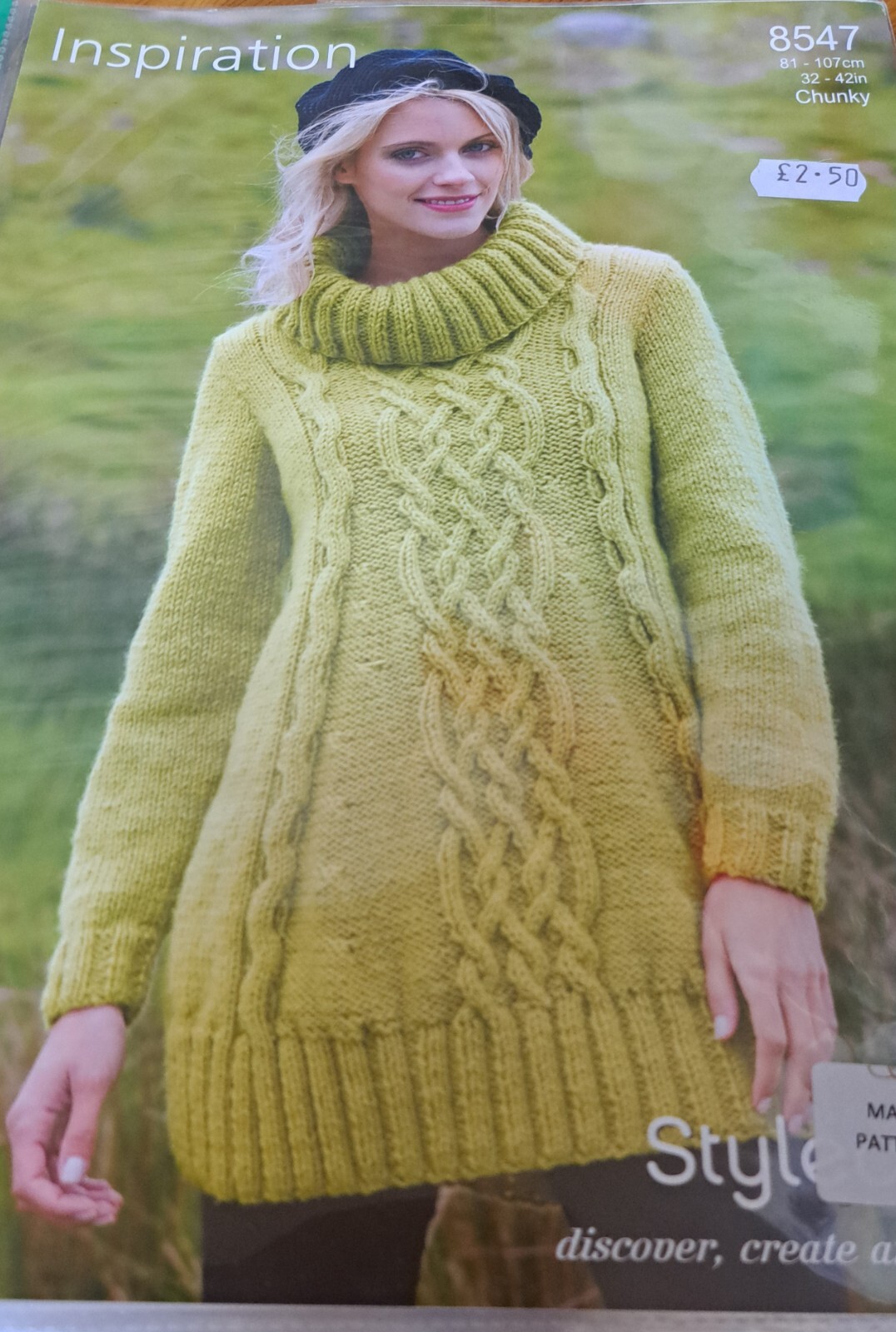 Stylecraft 8547- Chunky Adult Sweater Knitting Pattern