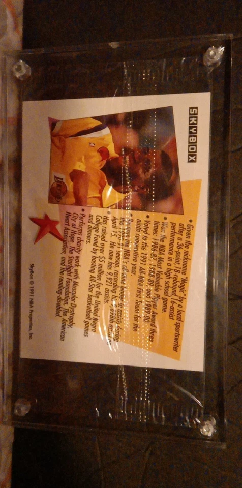 1991 Skybox Earvin Johnson Exclusive Limited Edition - Image 3 of 3