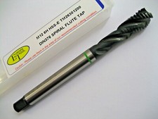 Image of M12 x 1.75 SPIRAL FLUTE TAP HSS-E COBALT GREEN RING EUROPA TOOL TM26301200  P244