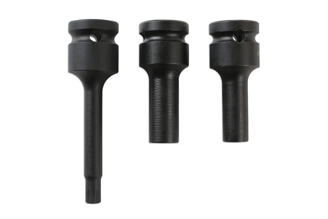 LASER TOOLS 6345 SPLIT RIM SOCKET BITS OZ WHEELS 10 POINT 1/2 DRIVE - Image 3 of 4