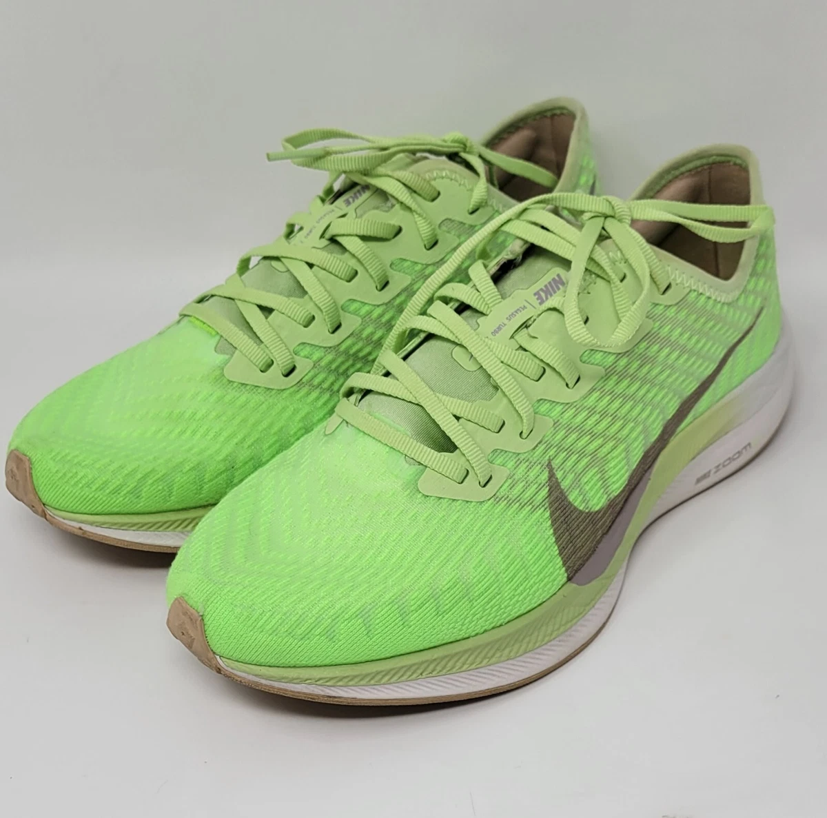 Nike Womens Zoom Pegasus Turbo 2 Size 7.5 Lime Green AT8242 300