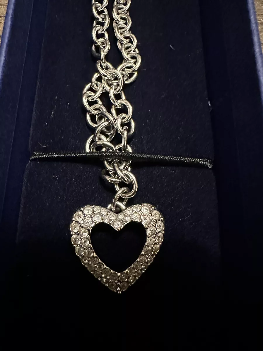 Bling Heart Pendant Charm Bracelet