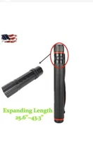 Expandable Plastic Poster Pictures Documents Storage Tube Drawing Holder Case US