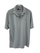 Callaway Opti Dri Men's Short Sleeve Golf Polo Shirt Light Gray Size Large