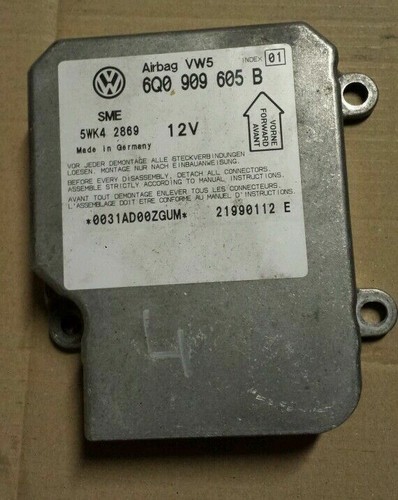 VW Passat 3B Airbagsteuergerät Airbag Steuer 6Q0909605B
