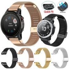 For Garmin Fenix 7 7X 7S Solar 6 6X 6S 5 5X 5S 3 3HR Metal Mesh Watch Band Strap