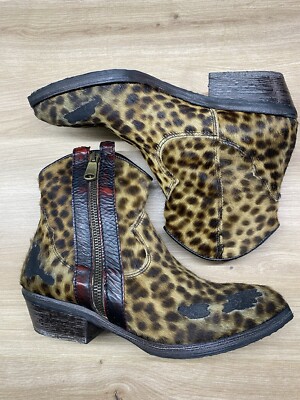 Metisse Western Stiefeletten Italien Damen Leo - Muster Größe 37