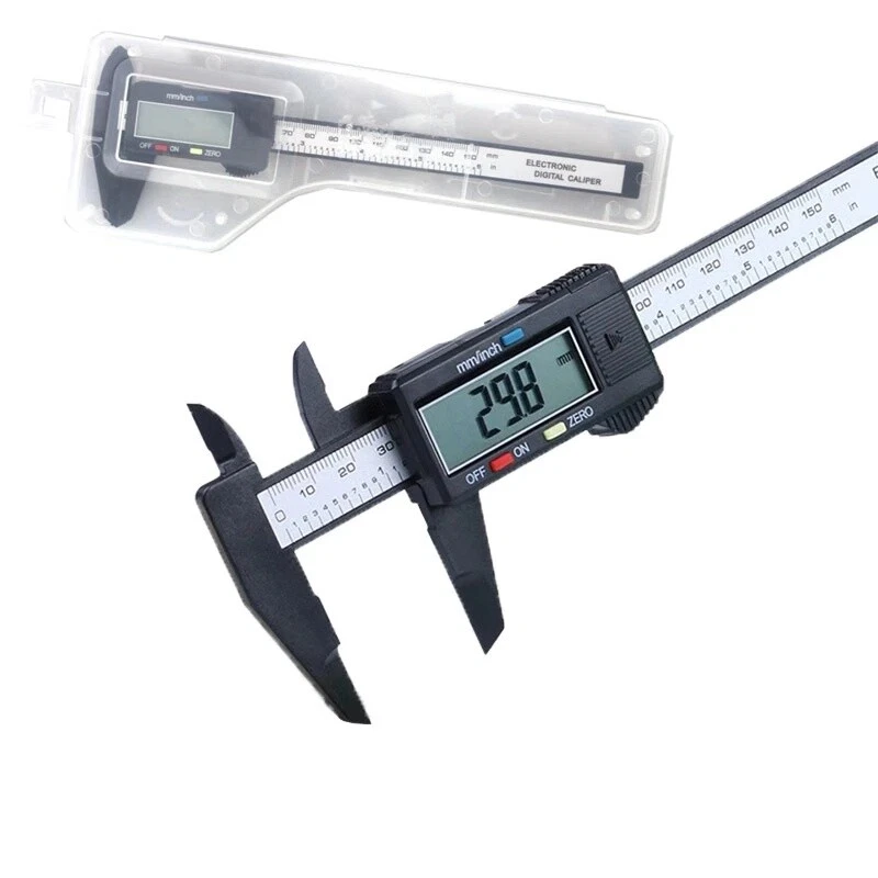 6" 150mm Carbin Fiber Electronic Digital Vernier Caliper Micrometer Guage LCD - Image 2 of 4